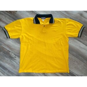 VTG Jerzees Air Cooled Racing Yellow Polo Mens XL